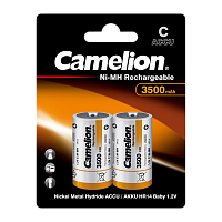 Аккумулятор бытовой Camelion R14 C BL2 NI-MH 3500mAh (2/12/192) 