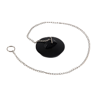 Пробка для ванной Рыжий кот "Эконом" черный (1/6/144)