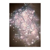 Гирлянда Космос "Мишура" 300LED 3м 8 режимов очень яркая белый теплый (1/48)