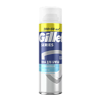 Пена для бритья Gillette Sensitive Skin COOLING с эвкалиптом 250мл (1/3/6)
