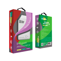 Внешний аккумулятор MORE CHOICE PB32-10 10000mAh 2.1A 2USB белый (1/10/100)
