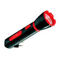 Фонарь туристический Космос 103 1W 1LED от аккумулятора прямая подзарядка черный красный (1/25/50)