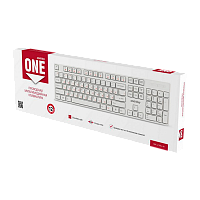 Клавиатура проводная Smartbuy 238 ONE классическая USB 1.5м мультимед. белый (1/20) 