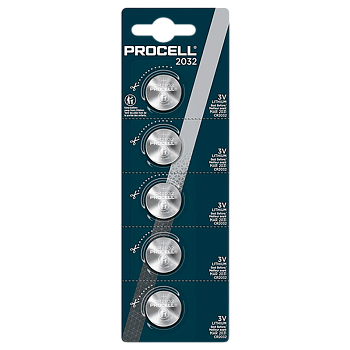 Батарейка Duracell Procell CR2032 BL5 Lithium 3V (5/200) 