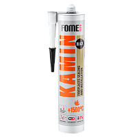 Герметик FOME FLEX Kamin +1500 300мл жаростойкий черный (1/12) 