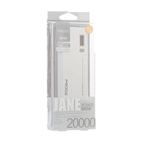 Внешний аккумулятор Proda PPL-6 JANE V10i 20000mAh 2.1A 2USB белый