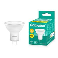 Лампа светодиодная Camelion JCDR GU5.3 12W 3000К 220V софит 50мм матовая белый (1/5/100)