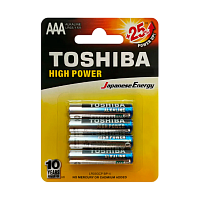 Батарейка Toshiba LR03 AAA BL4 Alkaline 1.5V (4/48/192)