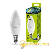 Лампа светодиодная Ergolux C35 E14 11W 6500К 172-265V свеча (1/10/100)