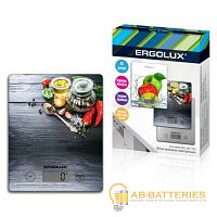 Весы кухонные Ergolux ELX-SK02-C02 электронные 5кг ассорти (1/20)