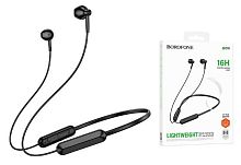 Наушники вставные Borofone BE70 bluetooth 5.4 с микр. спорт. черный (1/84) 