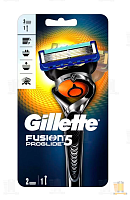 Бритва Gillette FUSION Proglide FLEXBALL 5 лезвий 2 кассеты прорезиненная ручка ENG (1/6)