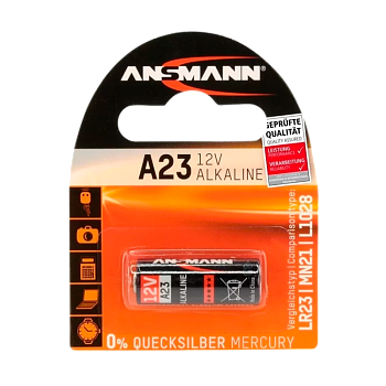 Батарейка Ansmann LR23/V23GA/A23/MN21 BL1 Alkaline 12V (1/10/360) 