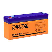 Аккумулятор свинцово-кислотный Delta DTM 6032 6V 3.2Ah (1/20) 