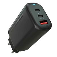 Сетевое З/У MORE CHOICE NC79 1USB/2Type-C 3.0A 65W PD3.0 черный (1/20/100)