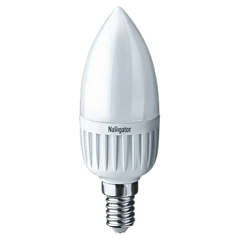 Лампа энергосберегающая Navigator C37 E14 5W 2700К 220V свеча