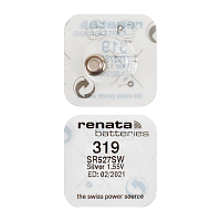 Батарейка Renata 319 (SR527SW) BL10 Silver Oxide 1.55V (10/100)