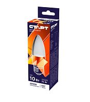 Лампа светодиодная Старт Candle C37 E27 10W 2700К 220V свеча WS (1/10/100)