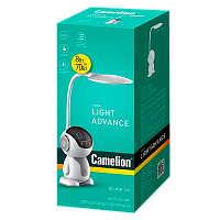 Светильник настольный Camelion KD-858 8W на основании сенс. 1.45м белый (1/6)