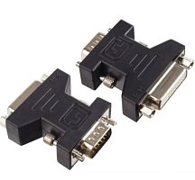 Переходник Perfeo VGA (m)-DVI-A (f) черный (1/100)