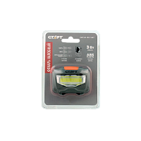 Фонарь налобный Старт LOE 203-C1 3W COB от батареек серый (1/12/192)