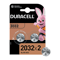 Батарейка Duracell CR2032 BL2 Lithium 3V (2/20/200)