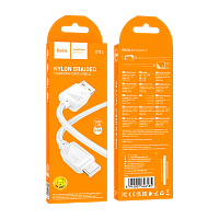 Кабель HOCO X113 USB (m)-Type-C (m) 1м 3.0A нейлон белый (1/31/310)