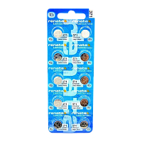 Батарейка Renata 371 (SR920SW) BL10 Silver Oxide 1.55V (10/100)