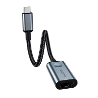 Адаптер HOCO HB21 Type-C (m)-HDMI (f) 4К серый (1/18/180)