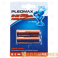 Аккумулятор бытовой Pleomax HR6 AA BL2 NI-MH 1700mAh (2/16/432/17280) 