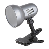 Светильник настольный Camelion H-035 60W 220V E27 прищепка серебряный (1/12)