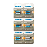Батарейка Philips Entry LR03 AAA BL12 (2*6) Alkaline 1.5V отрывные (12/96/288/19584) 