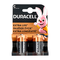 Батарейка Duracell Basic LR14 C BL2 Alkaline 1.5V (2/20/10120)