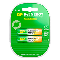 Аккумулятор бытовой GP HR6 AA BL2 NI-MH 1800mAh в пластиковой упаковке клемшел (2/20/200) 