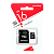 Карта памяти microSD Smartbuy 16GB Class10 10 МБ/сек с адаптером
