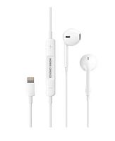 Наушники вставные MORE CHOICE G15 с микр. Lightning (m) белый 