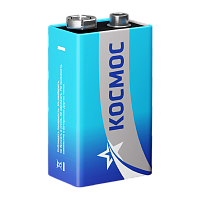 Батарейка Космос Крона 6F22 SH1 Zinc Carbon 9V (1/10/400) 