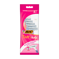 Бритва одноразовая BIC "Twin Lady" 2 лезвия 5шт. (1/20) 