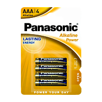 Батарейка Panasonic Alkaline power LR03 AAA BL4 Alkaline 1.5V (4/48/240)