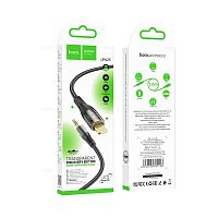 Кабель AUX HOCO UPA25 Jack 3.5mm (m)-Jack 3.5mm (m) 1м нейлон черный (1/31/310) 