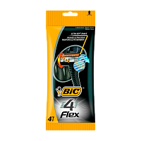 Бритва одноразовая BIC "Flex 4" 4 лезвия 4шт. (1/10) 