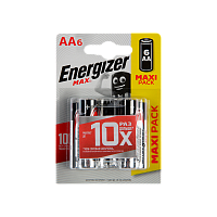 Батарейка Energizer MAX LR6 AA BL6 Alkaline 1.5V (6/12/72) 