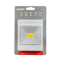 Светильник пушлайт Старт PL-1LED-COB 1LED+COB липучка белый (10/100)