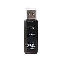 Картридер Smartbuy 750 USB3.0 SD/microSD/MS/M2 Combo голубой (1/100)
