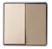 Выключатель Smartbuy "Сириус" 2-клав.10A шампань