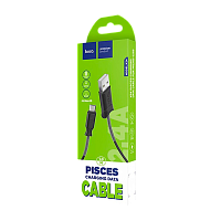 Кабель HOCO X24 USB (m)-microUSB (m) 1м 2.4A TPE черный (1/31/310)