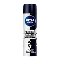 Дезодорант мужской Nivea BLACK&WHITE спрей 150мл (1/6)