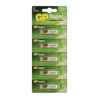 Батарейка GP Super LR03 AAA BL5 Alkaline 1.5V отрывные (5/60/600) R