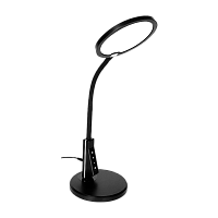 Светильник настольный Camelion KD-836 7W 230V LED на основании сенс. 5 режимов USB черный (1/6)