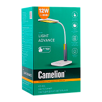 Светильник настольный Camelion KD-834 10W 230V на основании сенс. 2 ур.ярк антрацит (1/6)